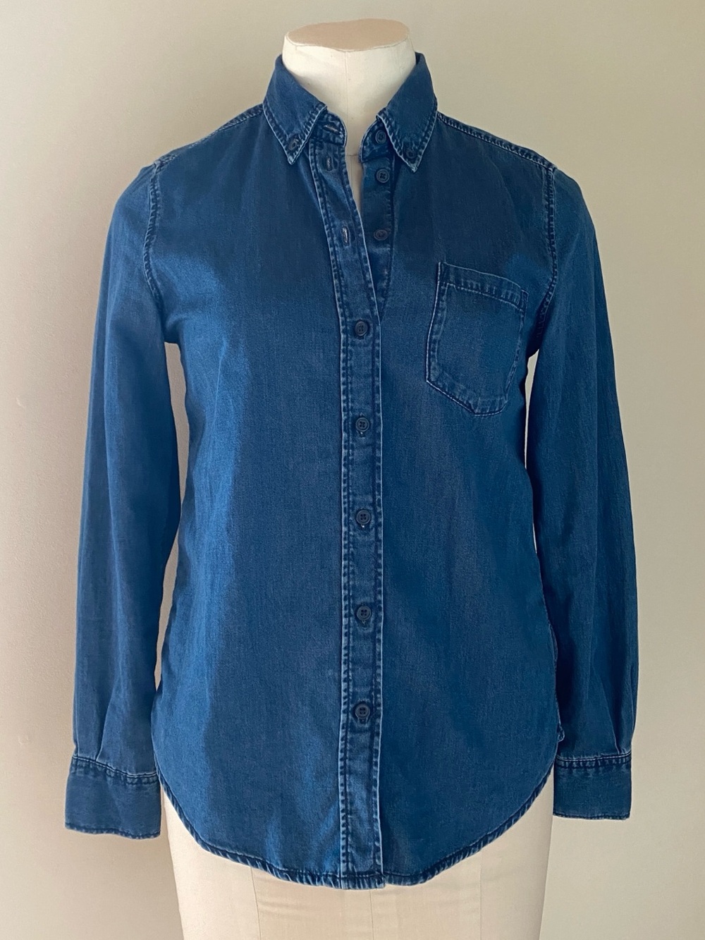 Semi Fitted Denim Shirt